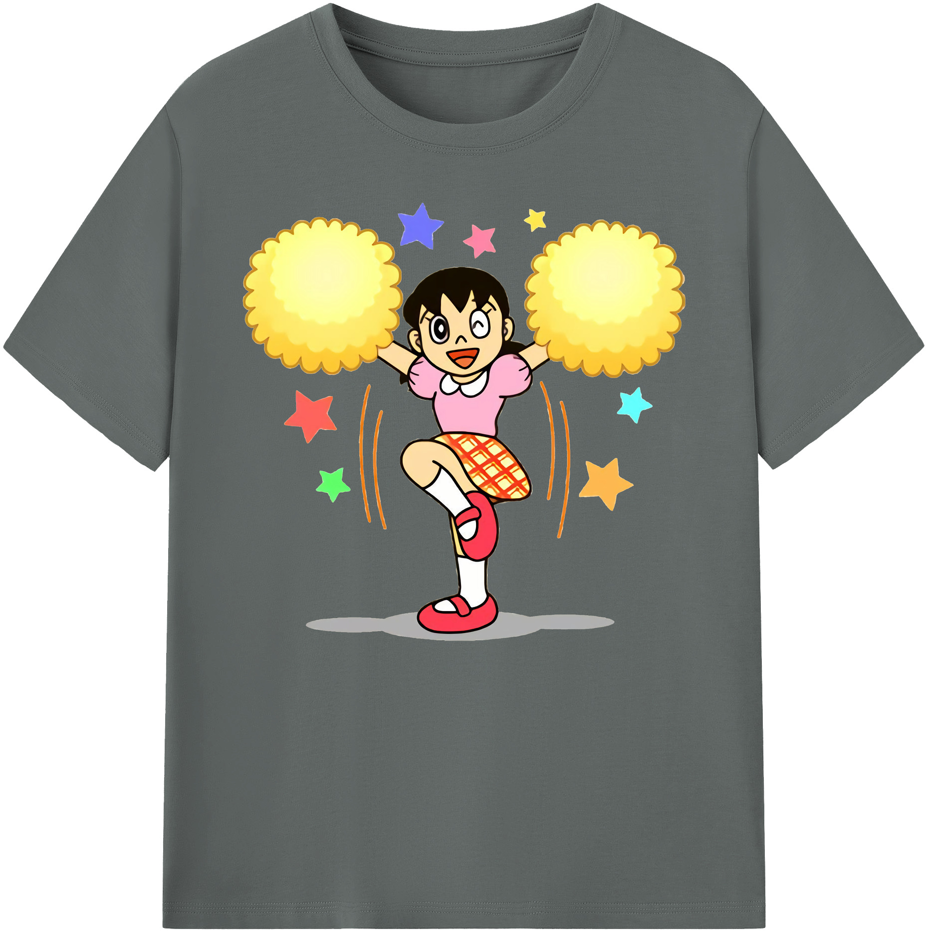（画像用） ドラえもん みなもと しずか Doraemon Shizuka Minamoto 綿100％ メンズ半袖Tシャツ｜肌触りやわらか＆通気性